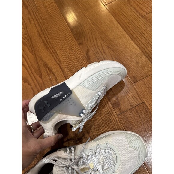 Under Armour HOVR APEX Running Shoes Womens Size 7.5 White Gray - Picture 5 of 8